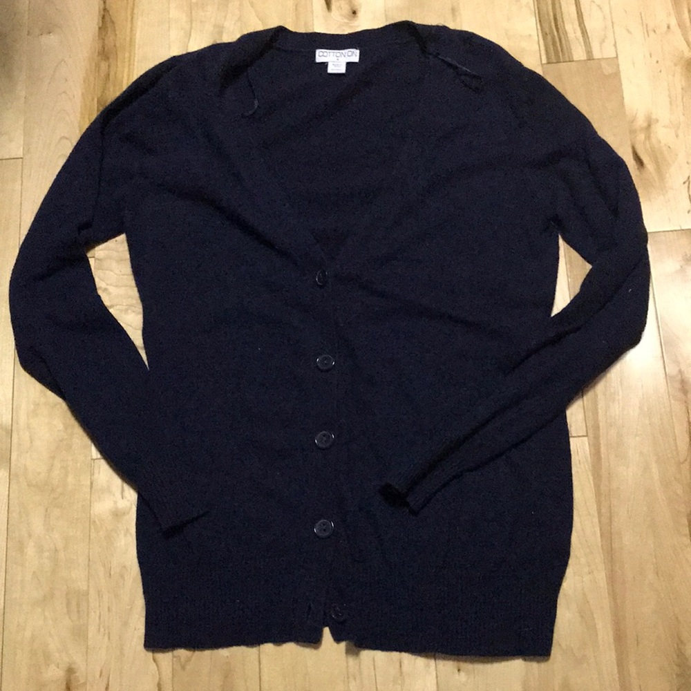 Medium cotton on navy blue cardigan - Picture 4 of 4